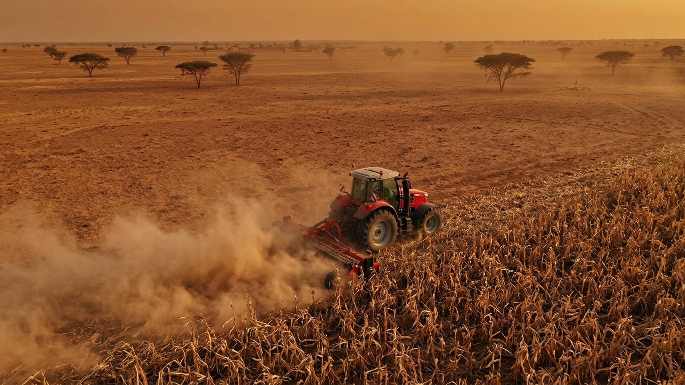 Crop Residue Shredding in Chad with an ABOLLO Shredder || Abollo Agricultural Machinery